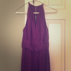 Purple full length bridesmaid/formal dress